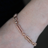 Vintage Trombone Link Rose Gold Bracelet